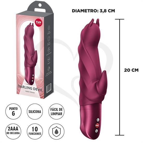 Darling Devil vibrador para estimulacion de punto G y clitoris